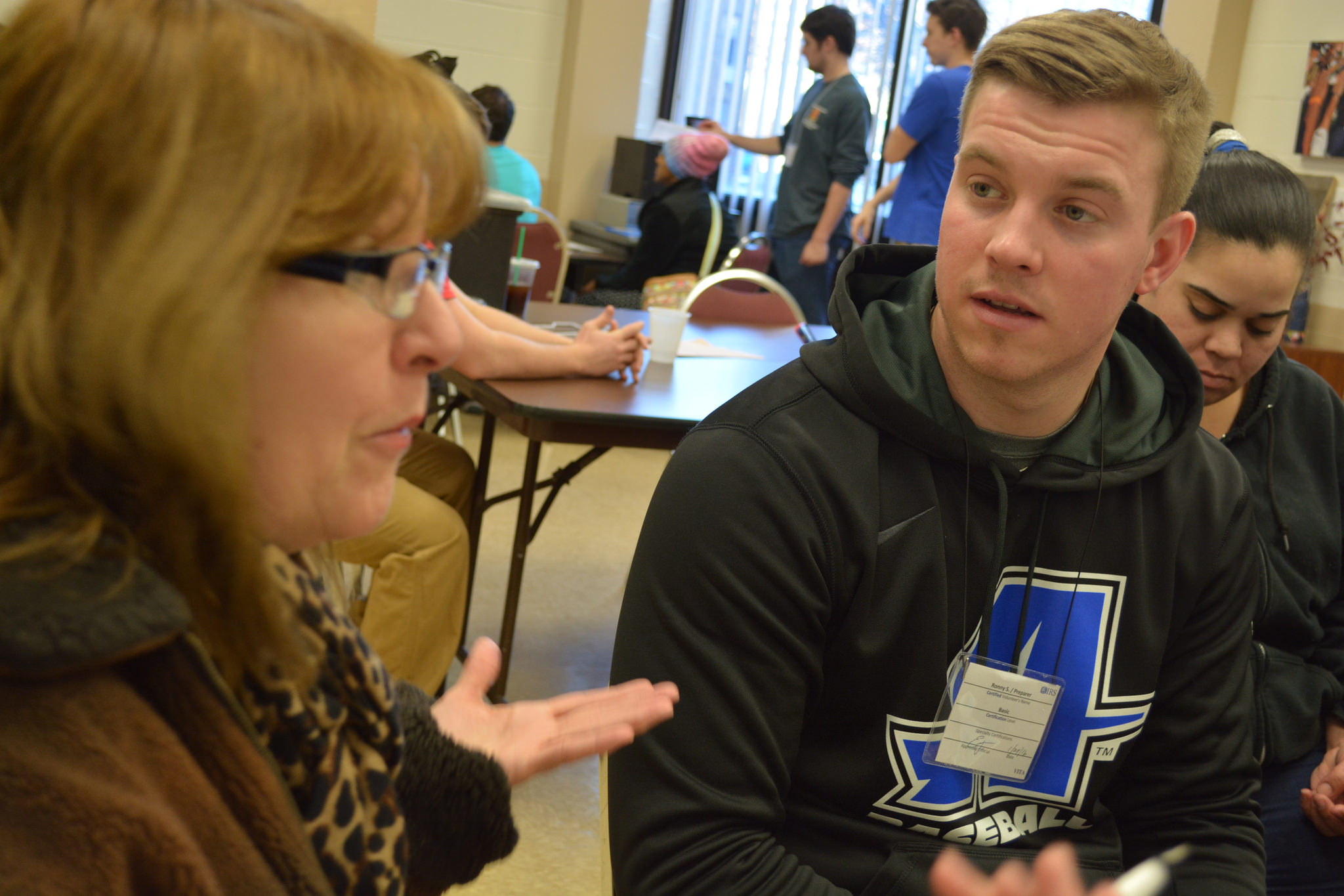 Assumption accounting student provides free tax assistance for Worcester resident
