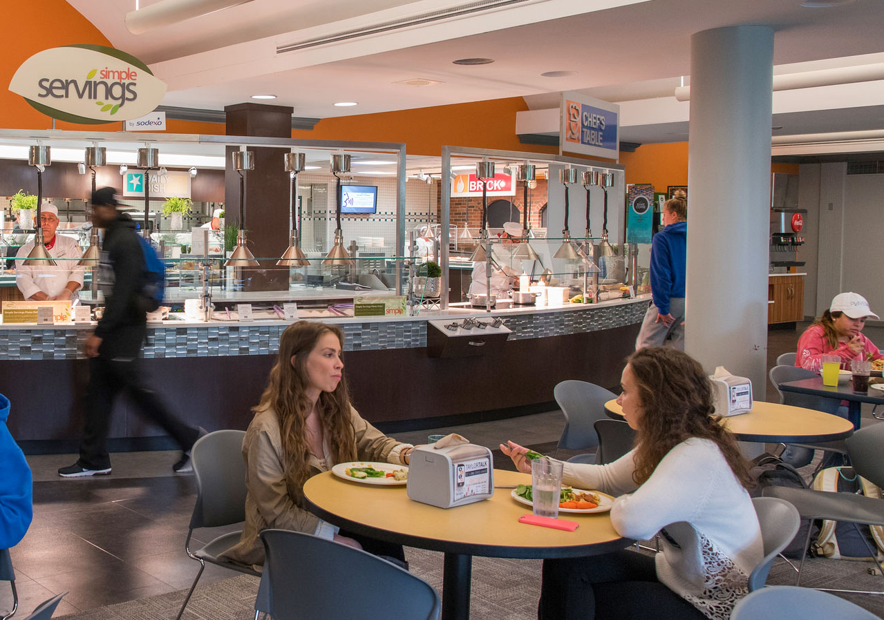 Assumption students with food allergies enjoy dedicated serving stations.