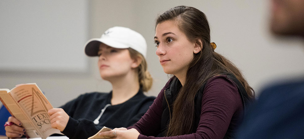 Students learning in class