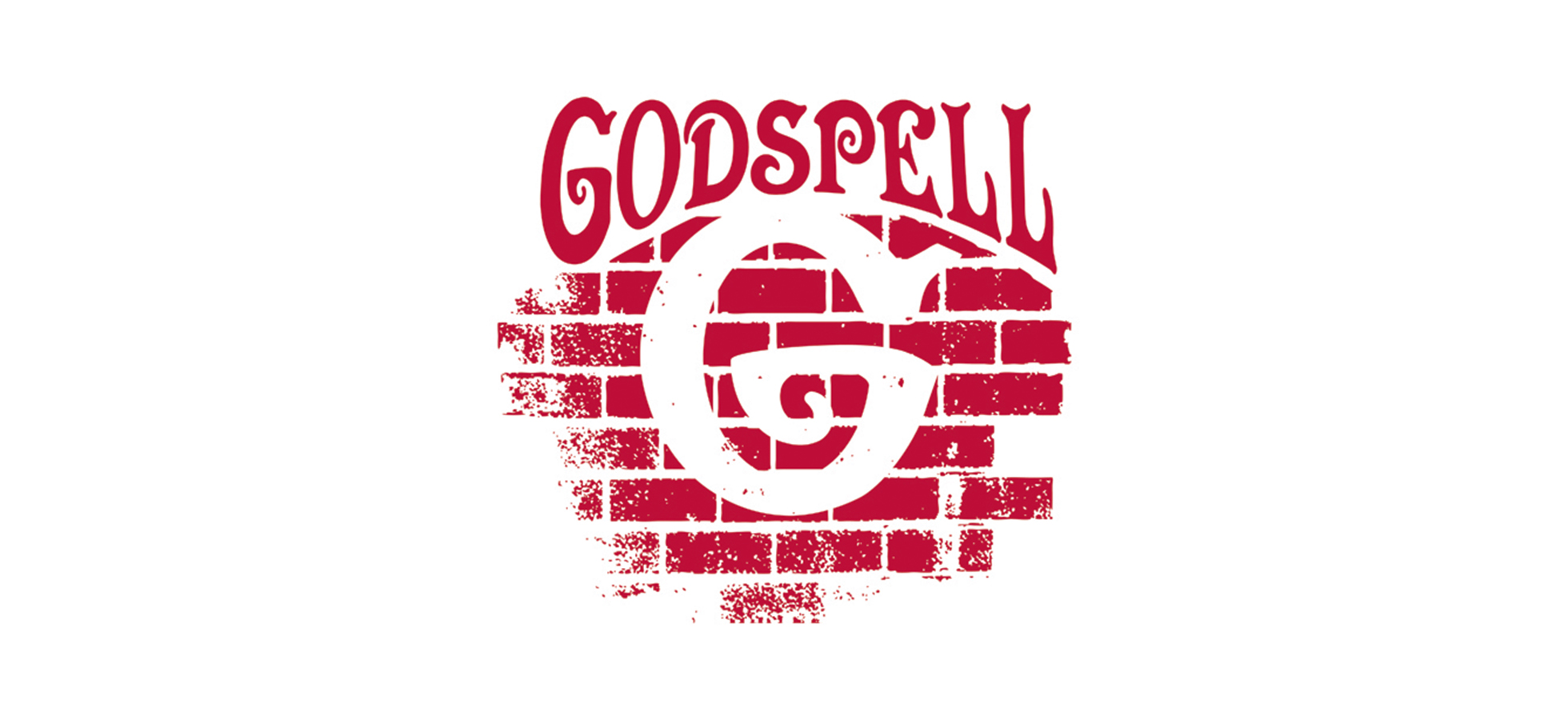 Logo for the Boradway musical, Godspell to be presented by Assumption College in February 2020.