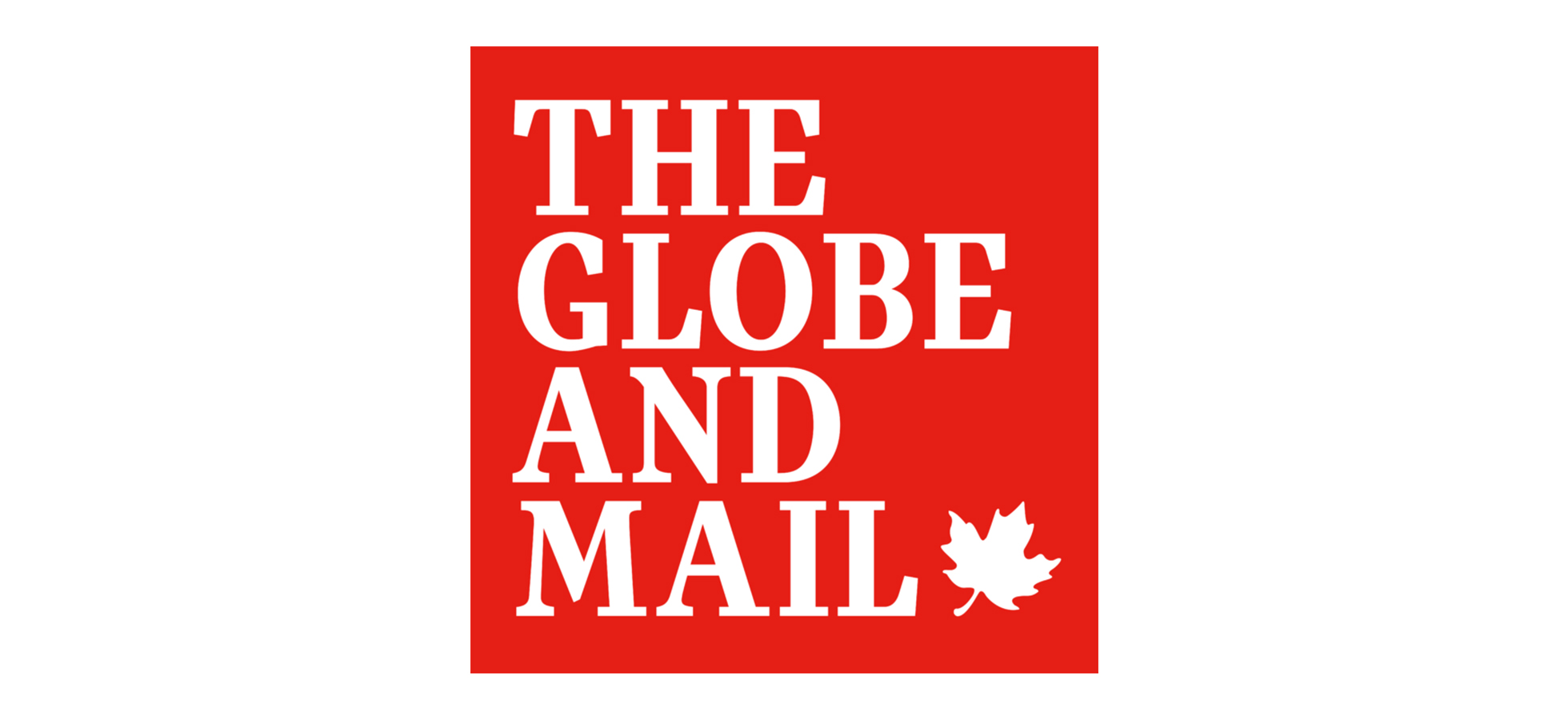 Logo of The Globe and Mail, a publication that published a column from Assumption College Prof. Vaughn