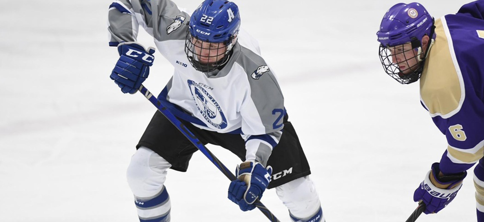 The Assumption College Men’s Ice Hockey team became the NE10 Conference regular-season champions with a 4-1 victory