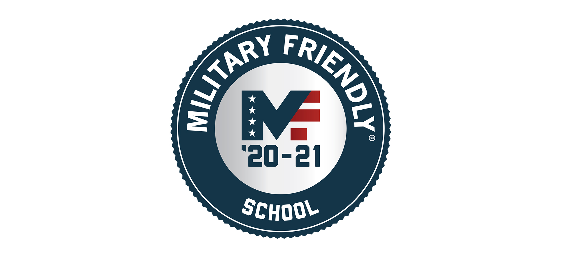 Logo identifying Assumption College as a Military Friendly school for 2020 and 2021