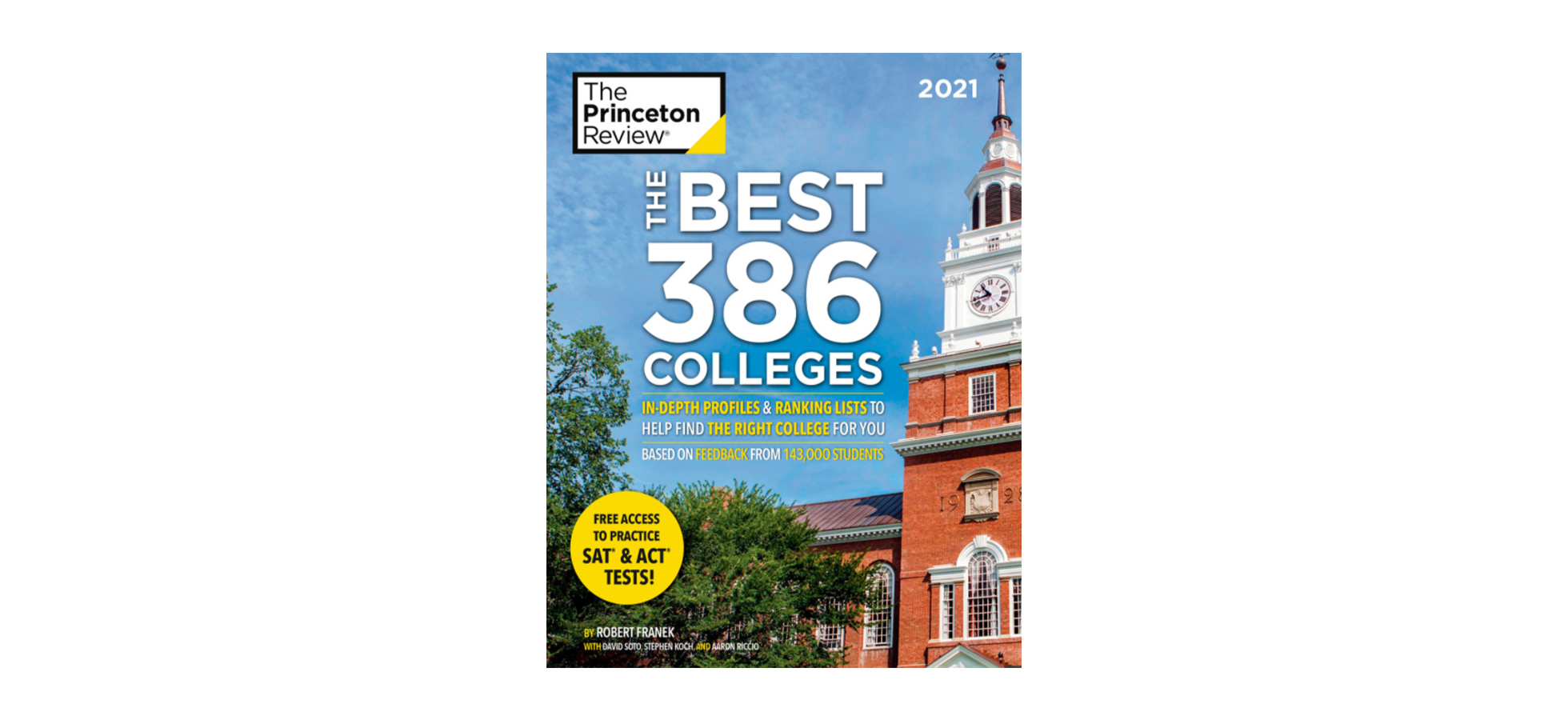 Cover photo of the 2021 Princeton Review Best 386 Colleges.
