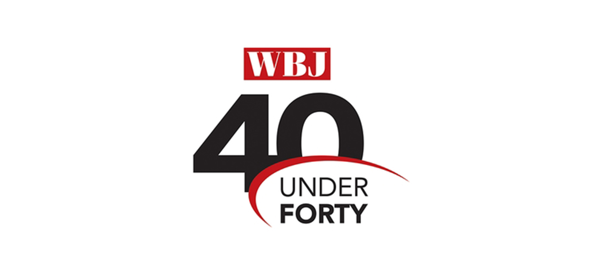 A logo from the Worcester Business Journal for its 40 under 40 program.