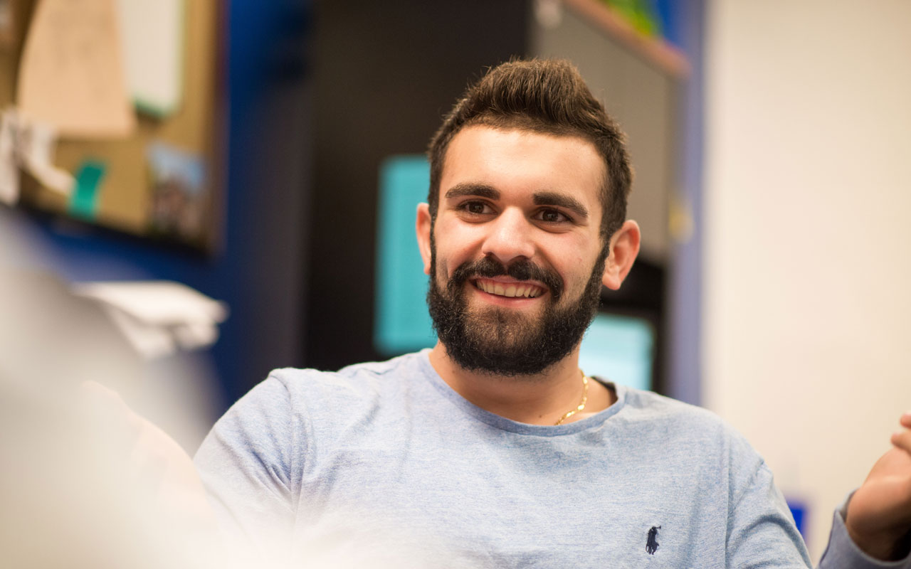 Male Student Smiling