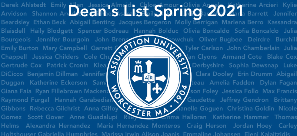 Assumption University Spring 2021 Dean's List