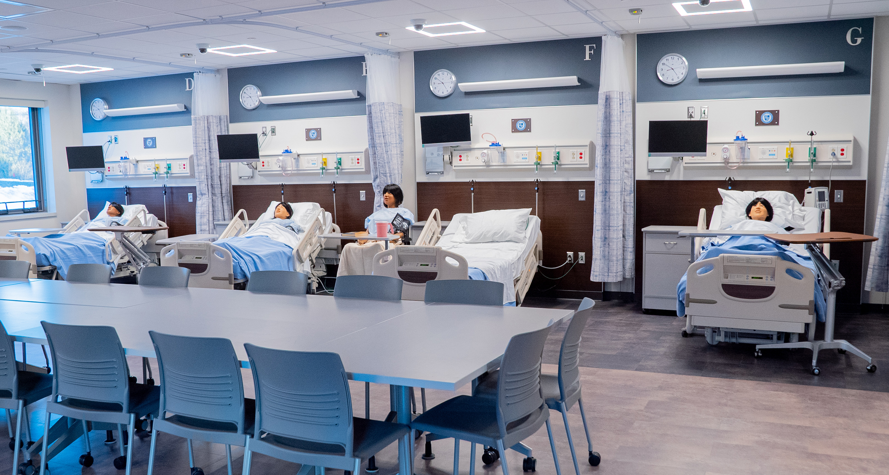 The simulation lab at Assumption University's Froelich School of Nursing 