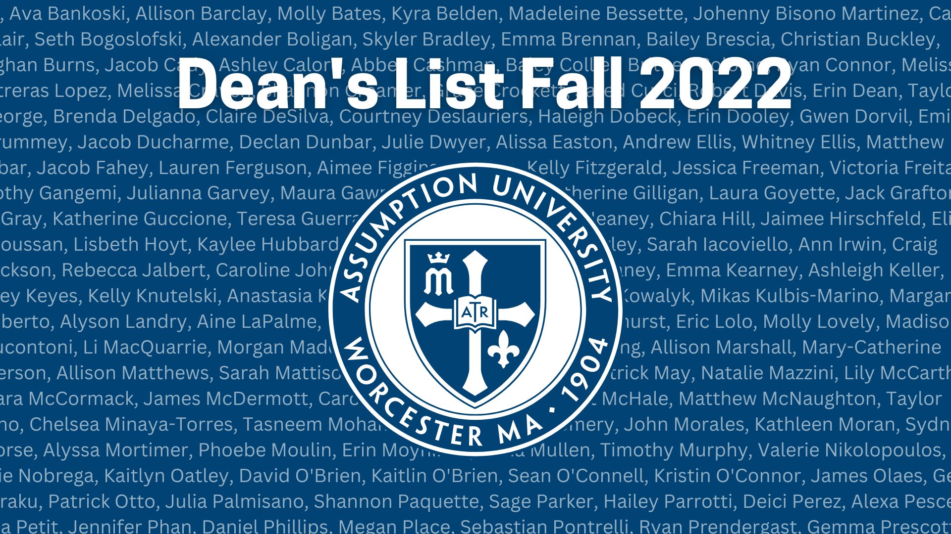 Deans List Fall 2022