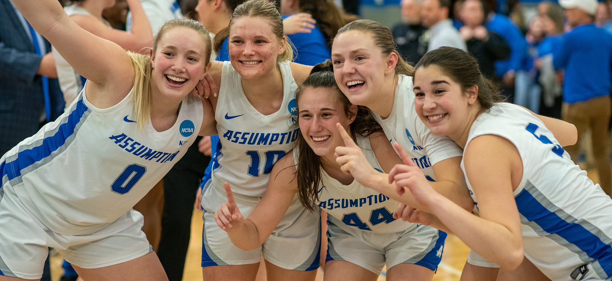 NCAA Division II Women's Basketball East Regional Champion Assumption Greyhounds will compete in the Elite Eight in St. Joseph, Missouri on March 20 against the University of Minnesota Duluth Bulldogs