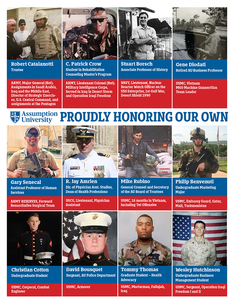 2022 Veterans Day Poster of AU vets