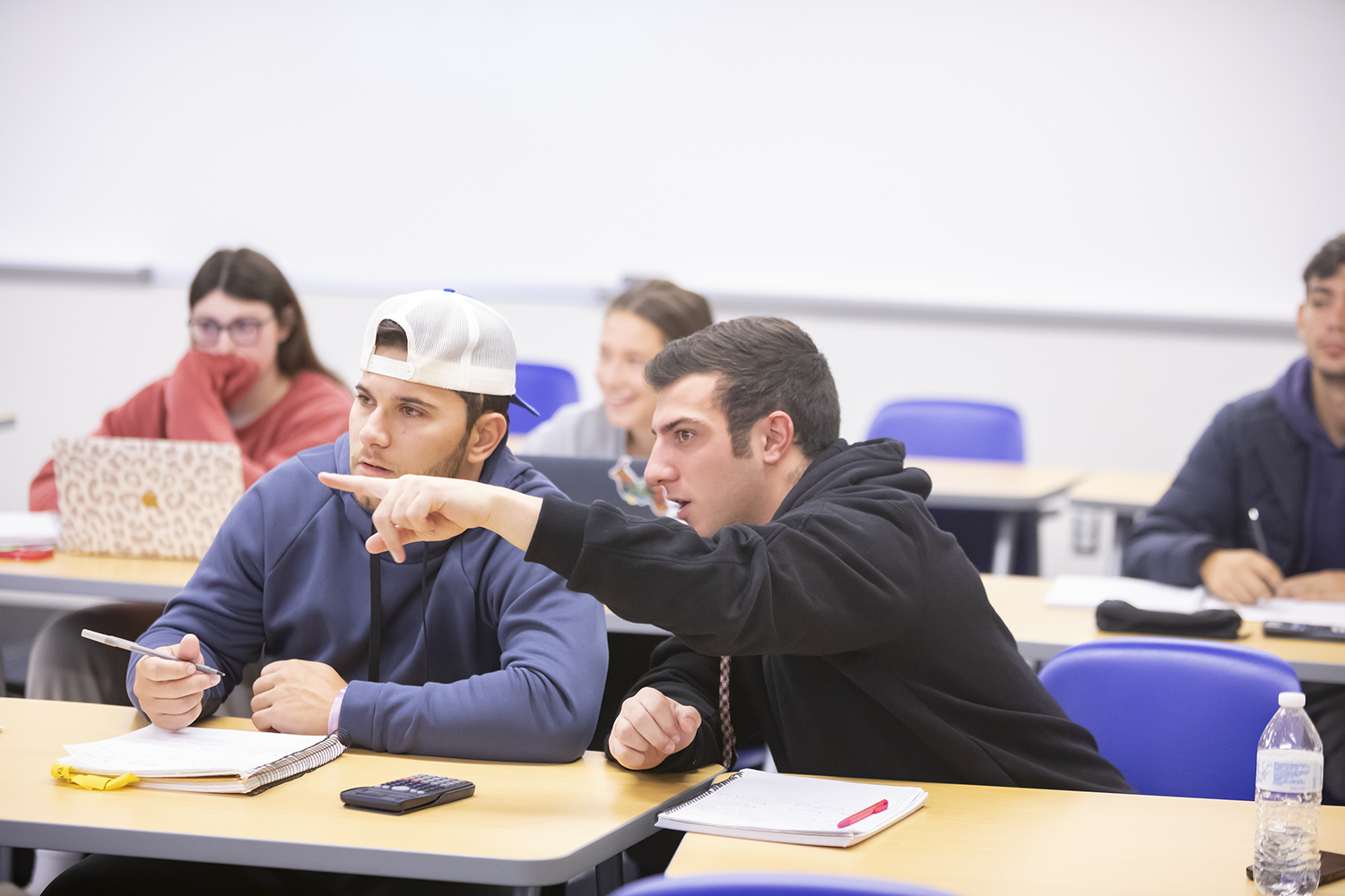 Assumption students in a classroom