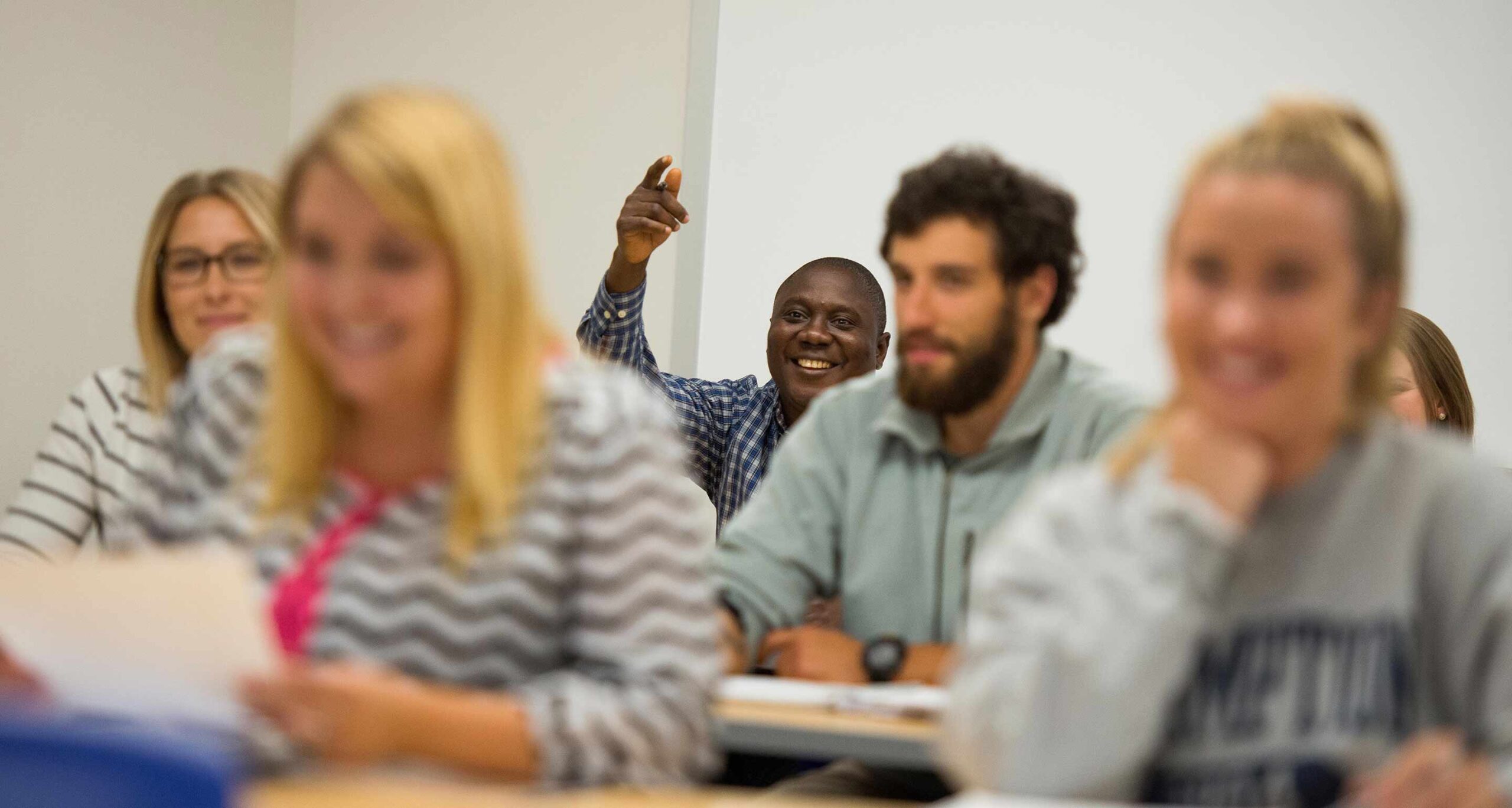 students in class