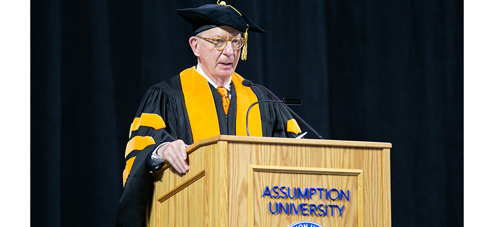 Pulitzer Prize-winning Washington Post Columnist George F. Will  Delivers “Last Lecture” to Assumption Class of 2021