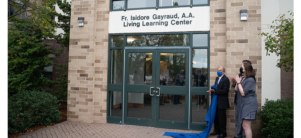 Assumption Honors First President with Rededication of the Fr. Gayraud Living Learning Center