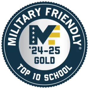 Military Friendly '24-'25 Top Ten School Logo