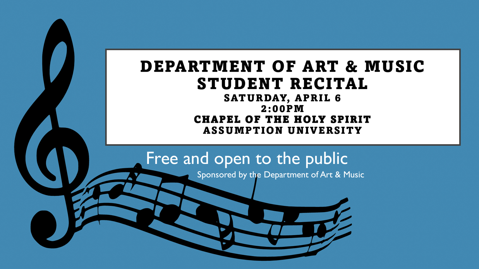 Assumption University's Art and Music Department Student Recital