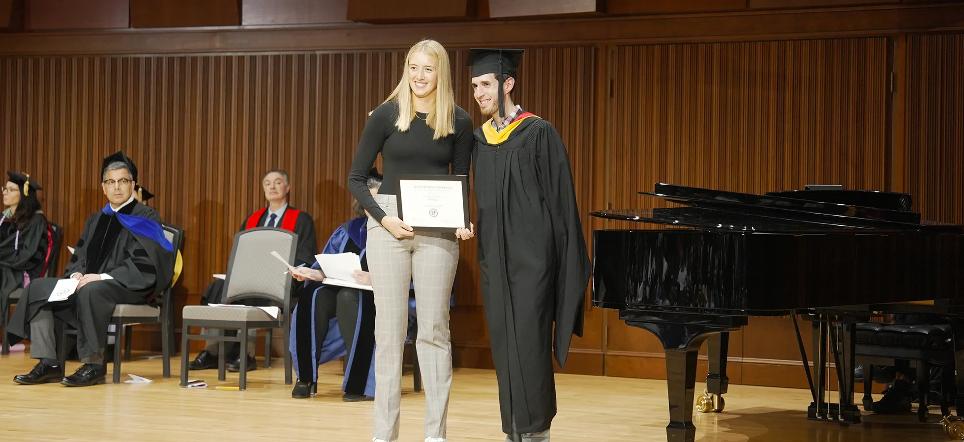 On April 15, 78 Assumption students were recognized with awards at the 40th Annual Honors Convocation.