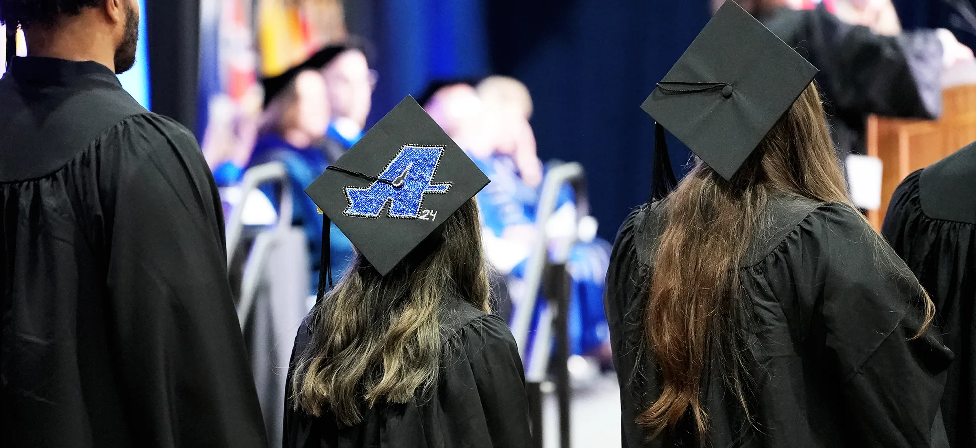 On Saturday, May 18, the Assumption community gathered in the Plourde Recreation Center to celebrate the achievements of the School of Graduate Studies’ class of 2024. 