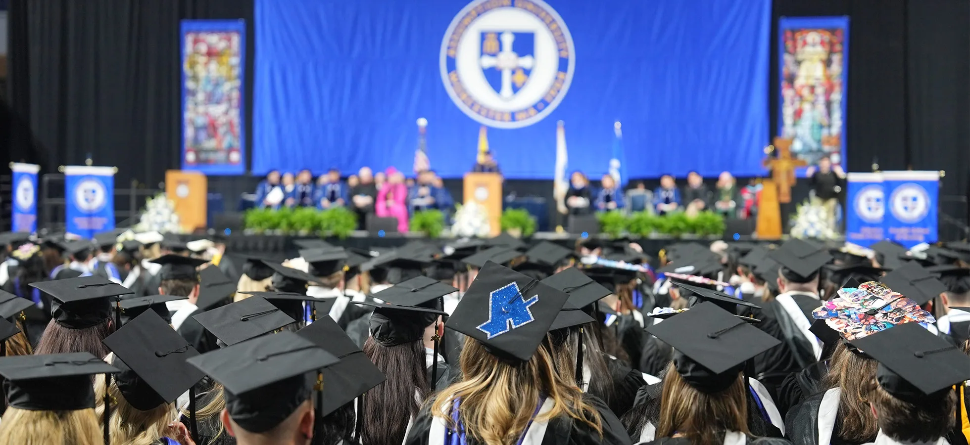 On Sunday, May 12, the Assumption community, along with distinguished guests, family, and friends, gathered in the DCU Center to celebrate the academic achievements of the class of 2024. 