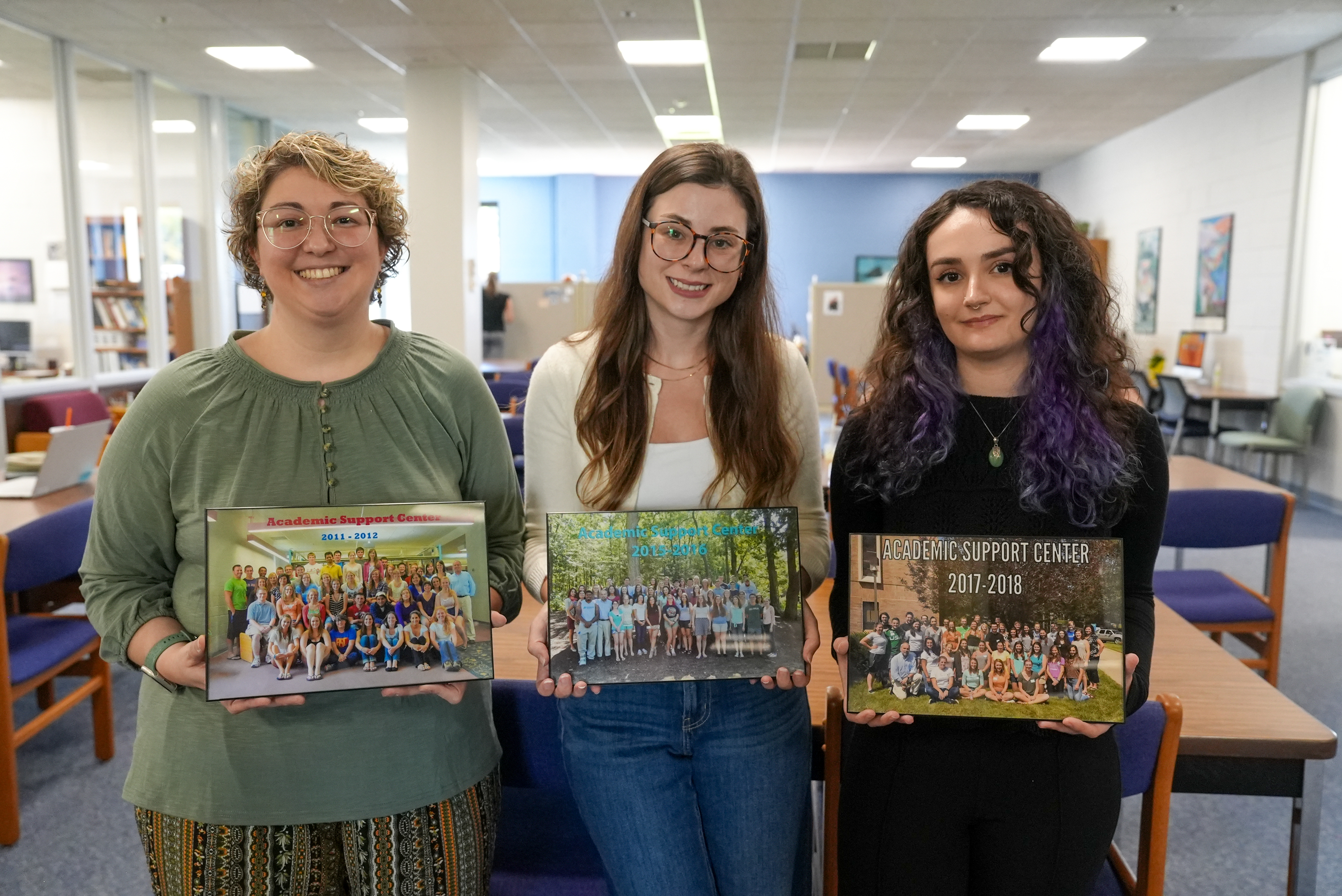 Former Academic Support Center tutors who have returned as faculty at Assumption.