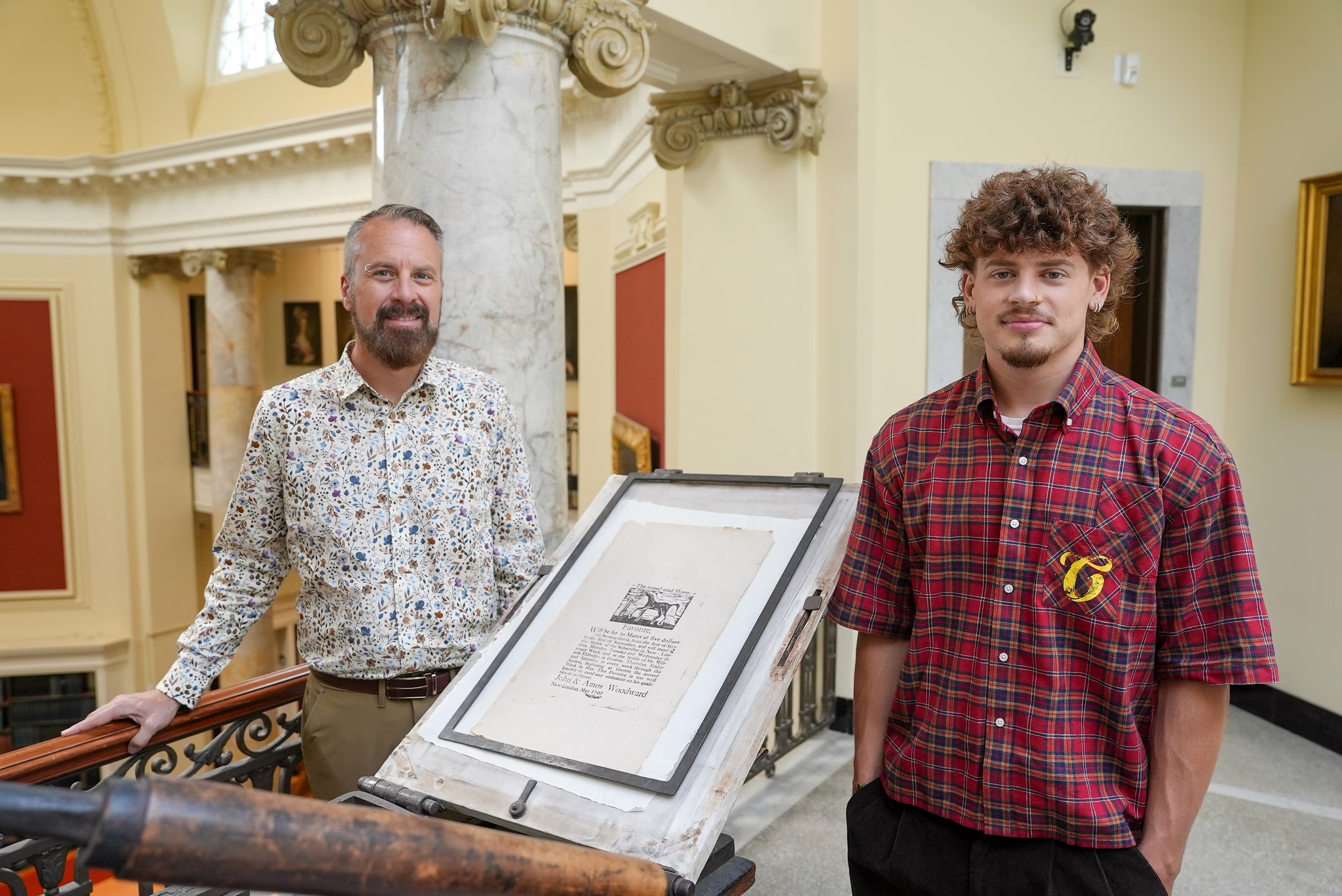Assumption student doing summer research with professor.