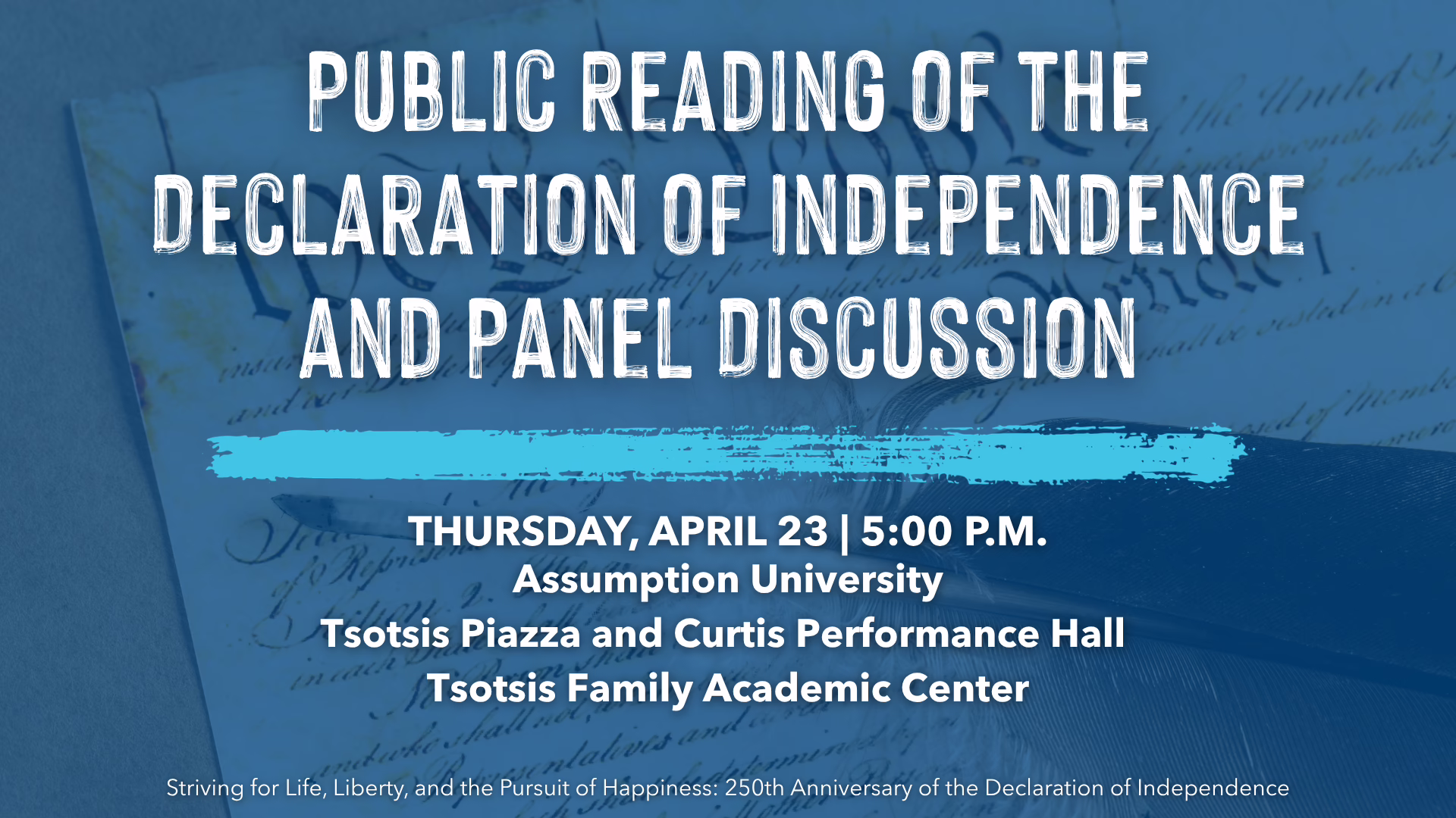 Public Reading of the Declaration of Independence Graphic