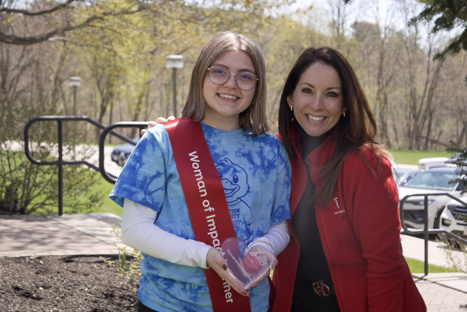 Adelaide Greenwald ’28 was honored by the American Heart Association at the 2026 Duck Day.