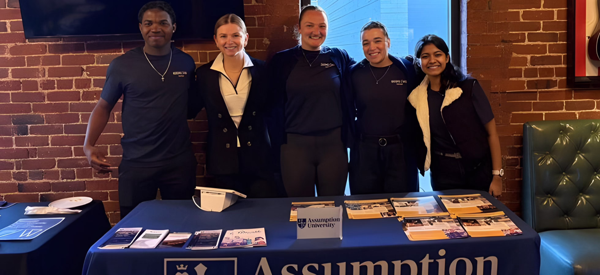 Assumption students at 2026 WooTank