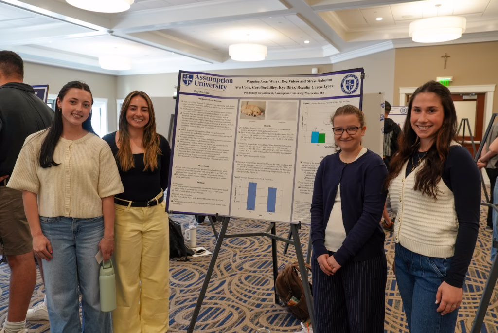 Students present research at the Undergraduate Symposium.
