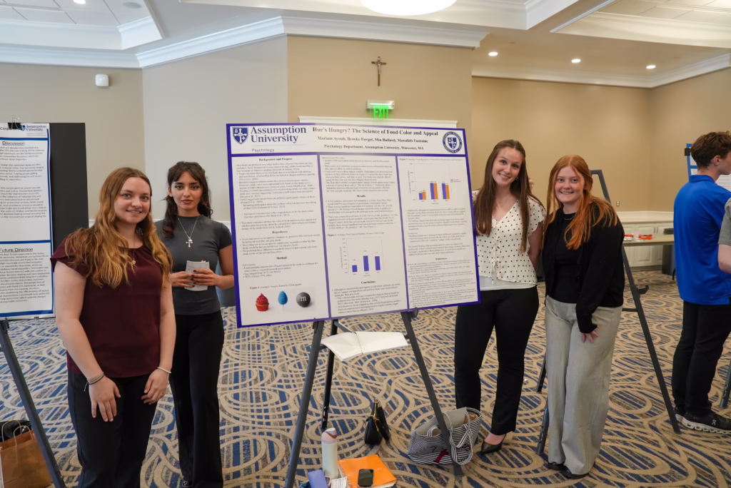 Students present research at the Undergraduate Symposium.