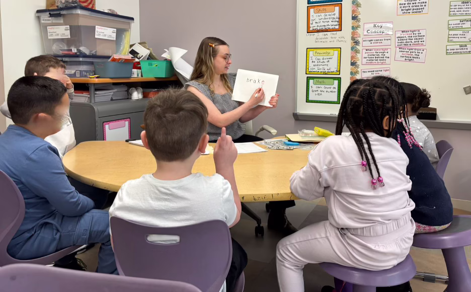 Lisette Gonzalez student teaches at Nelson Place