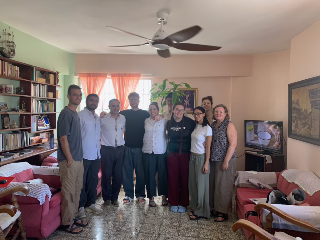 Students, faculty, and staff at Radio Sable in the Dominican Republic