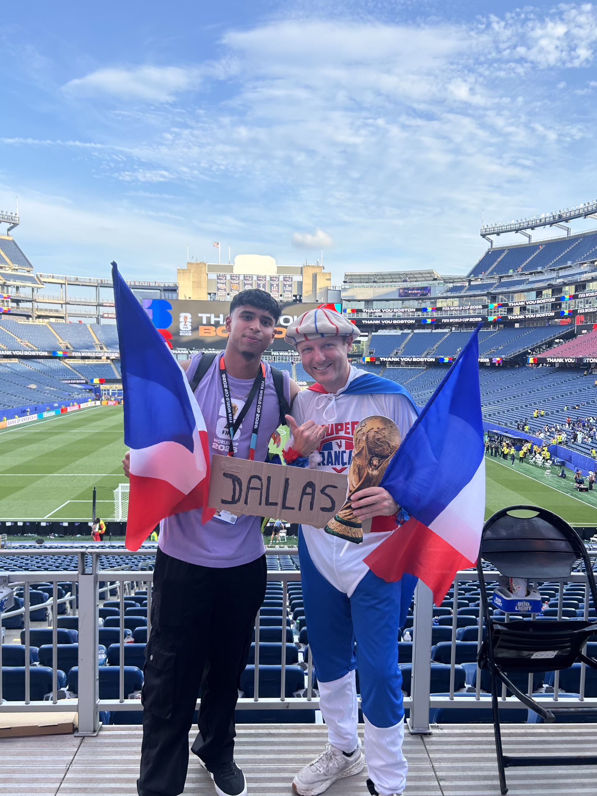 Kian Charris works at the 2026 World Cup.
